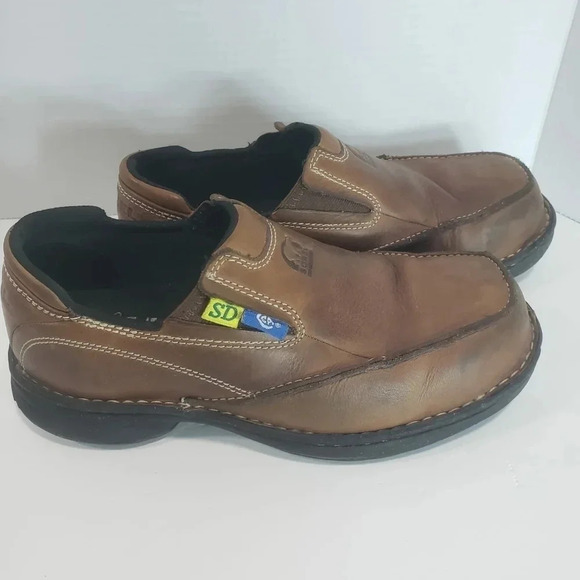 Sorel Mens Brown  Steel Toe Work Shoes,Size 9. - Picture 3 of 13